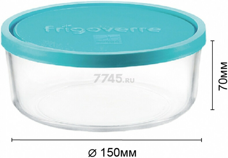 Контейнер стеклянный для пищевых продуктов BORMIOLI ROCCO Frigoverre 0,9 л (Б0019854) - Фото 7